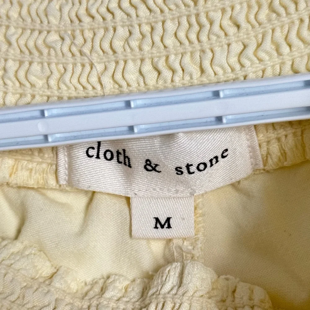 Cloth & Stone Light Cream Wide Leg Pants - Picture 6 of 6